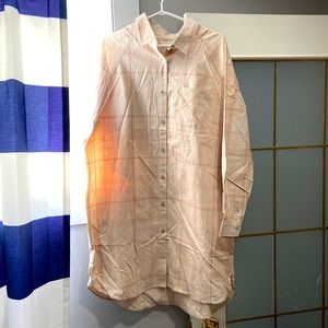 Womens oversize dress shirt dress. Never worn, NWT